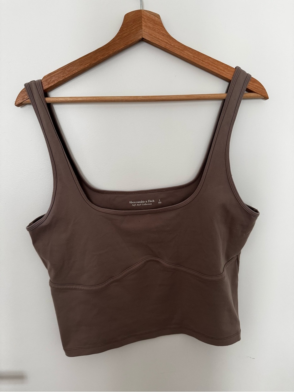 Abercrombie & Fitch Brown Scoop Neck Tank Top